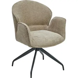 MID.YOU ŽIDLE S PODRUČKAMI, železo, tkaná látka, šedá, černá