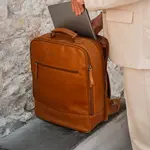 Cestovný kožený batoh The Chesterfield Brand Jamaica – koňak