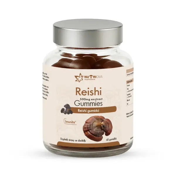 Nutricius Reishi gummies 500 mg 60 ks