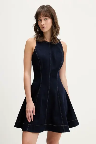 Džínové šaty Bardot