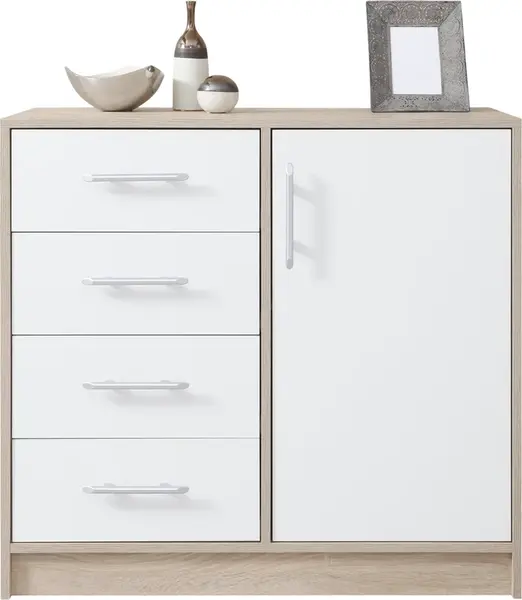 Komoda Smart SRK2 Barva korpusu + barva dveří: Dub sonoma + Bílá