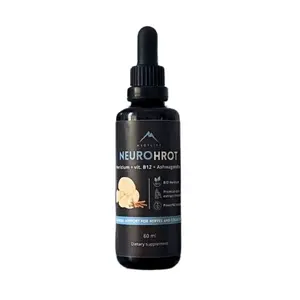 Hrotlife Hericium + vitamín B12 + Ashwagandha tinktura 60 ml