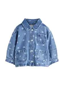 Next Prechodná bunda 'Stern'  modrá denim / svetlomodrá