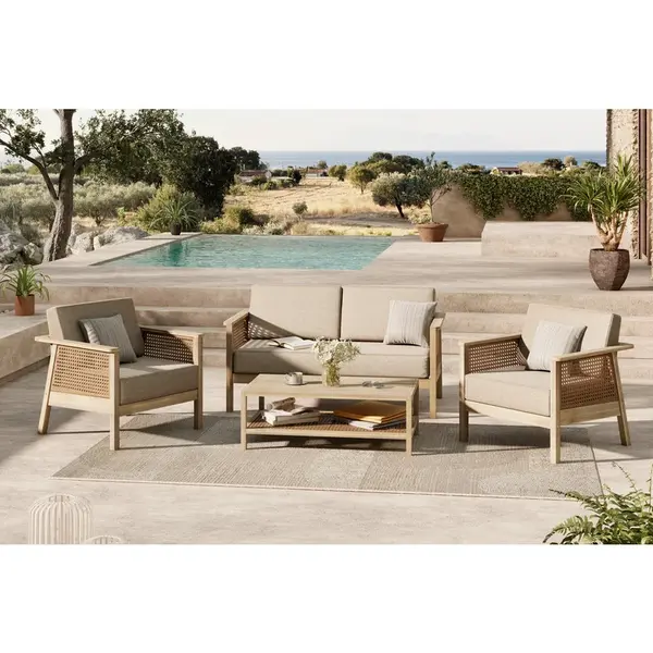 Ambia Garden TERASOVÁ SEDACÍ SOUPRAVA dřevo, plast