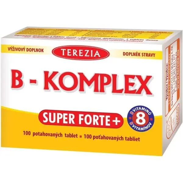 TEREZIA B-KOMPLEX SUPER FORTE+ 100 TAB Vitamínový komplex, , veľkosť