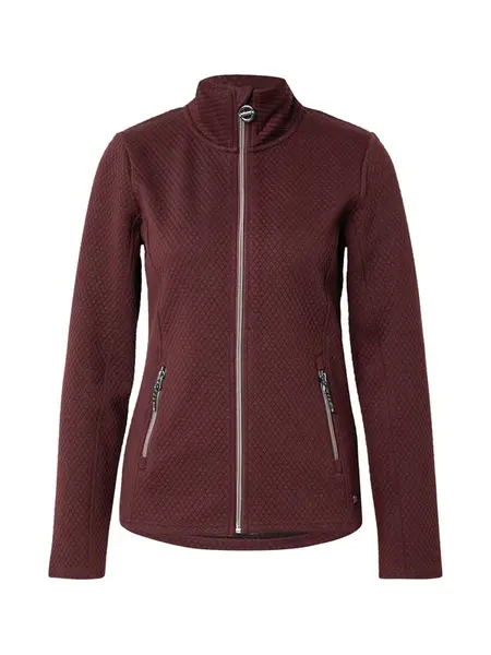 KILLTEC Funkčná flisová bunda 'KSW 99'  vínovo červená