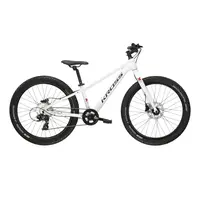 Juniorské kolo Kross LEVEL JR 2.0 24" Gen 007 S (12", 130-150 cm) bílá / černá / lesk