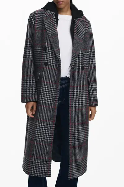 Dámský šedý kabát Desigual