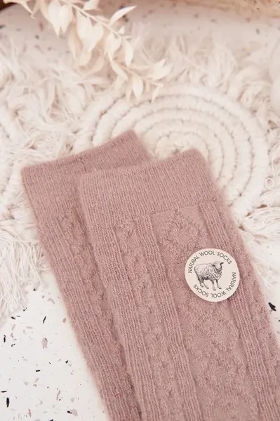 Dámské vlněné ponožky Aura.via béžové