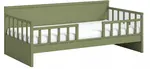 Detská posteľ so zábranou 100x200cm habitat - zelená