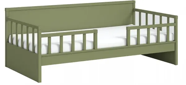 Detská posteľ so zábranou 100x200cm habitat - zelená