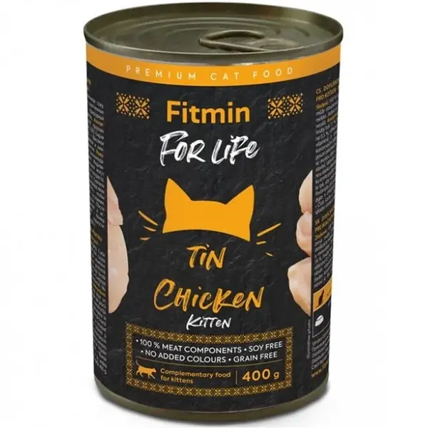 Fitmin Cat For Life konzerva Kitten Chicken 400 g | Konzerva pre mačky