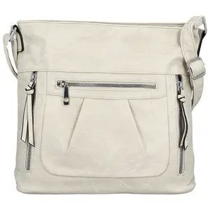 Dámská crossbody kabelka krémová - Firenze Angelis