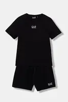 Dětská bavlněná souprava EA7 Emporio Armani