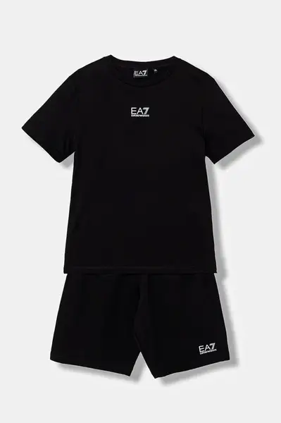 Dětská bavlněná souprava EA7 Emporio Armani