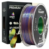 Smart Print FG-S106-E1, 3D filament, PLA Silk, Tri Color, Orange, Blue, Green, 1kg, 1,75mm