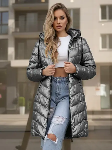 Dámska zimná bunda s kapucňou