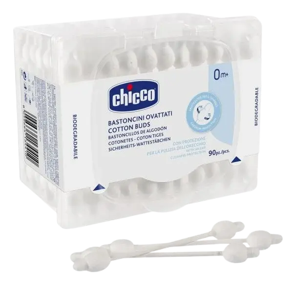 CHICCO Tyčinky vatové anatomické 90 ks
