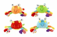 Krab s chrastítkem vícebarevný – 28 cm