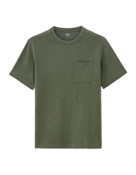 Khaki tričko s kapsou