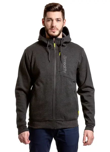 Meatfly pánská technická mikina Lightyear Black Heather | Černá | Velikost XL