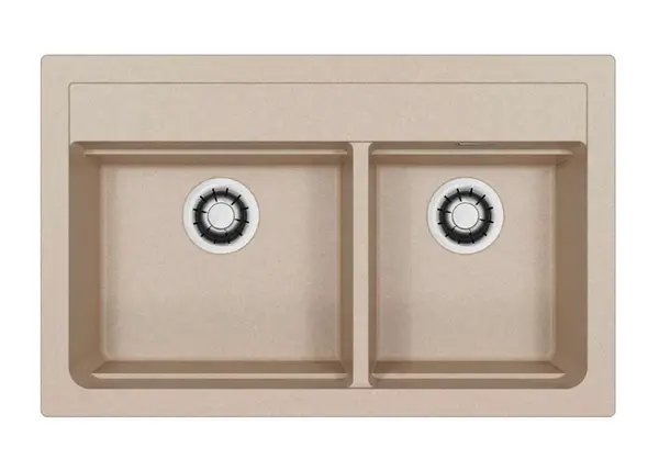 Alveus Atrox - Granitový drez 79x50 cm, Quick-Close, ivory 1149217