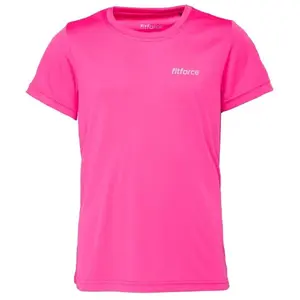 Fitforce OLVE Detské fitness tričko, ružová, veľkosť 152-158