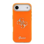 Zadní kryt Guess IML 4G Script Metal Logo pro Apple iPhone Air, oranžová