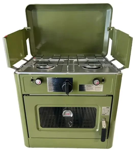 Boatman plynová outdoorová trouba a dvouplotýnkový vařič 2v1