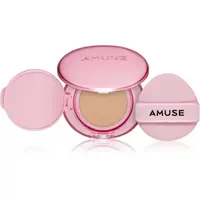 AMUSE Dew Power Vegan Cushion dlhotrvajúci make-up v hubke pre rozjasnenie a vyhladenie pleti odtieň 02 Healthy 15 g