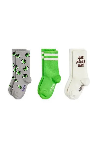 Mini Rodini Dětské ponožky Mini Rodini Eyes 3-pack