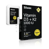 Silwer Vitamín D3+K2 1000 IU, minitablety v dvojbalení