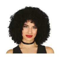 Guirca Dámska parochňa čierna kučeravá krátka