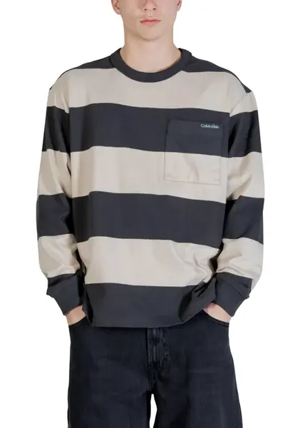 Calvin Klein pruhované tričko s dlhým rukávom