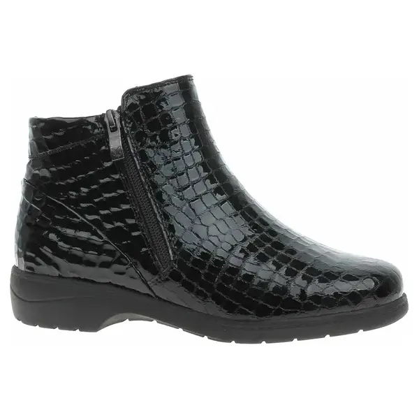 Dámské polokozačky Caprice 9-25305-41 black croco 39