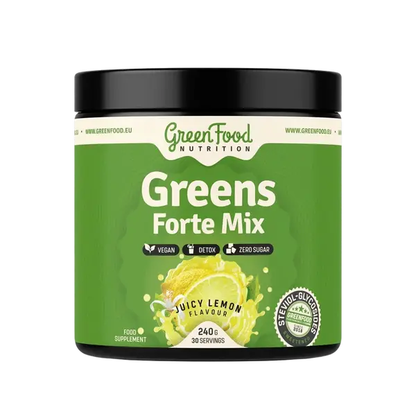 GREENFOOD NUTRITION Greens Forte Mix, juicy lemon 240 g