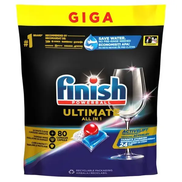 FINISH Quantum Ultimate Kapsle do myčky nádobí 80 ks