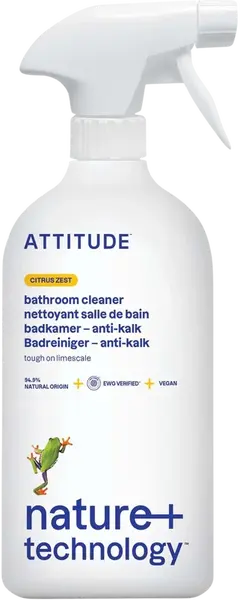 ATTITUDE Čistič na koupelny s vůní citronové kůry s rozprašovačem 800 ml