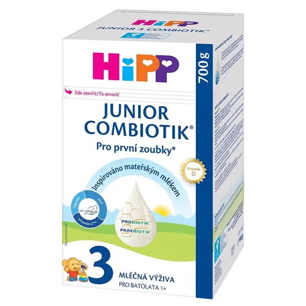 HIPP Batolecí mléko 3 Junior Combiotik® pro děti od jednoho roku 700 g