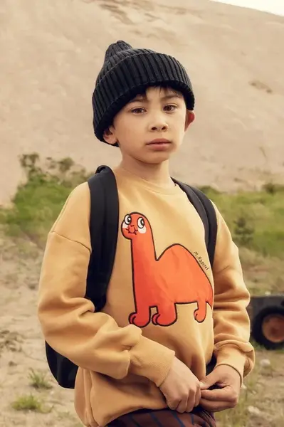 Dětská bavlněná mikina Mini Rodini Dino