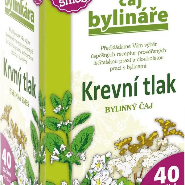 ČAJ BYLINÁŘE Krevní tlak 40 x 1.6 g
