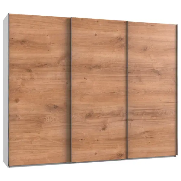 MID.YOU SKŘÍŇ S POSOUVACÍMI DVEŘMI, bílá, barvy dubu, 300/236/65 cm