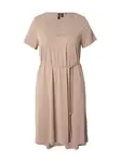 Vero Moda Curve Šaty 'VMCSAVANNAH'  tmavobéžová