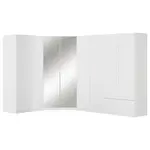 Rauch Möbel ROHOVÁ ŠATNÍ SKŘÍŇ, bílá, 208/197/298 cm