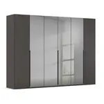 Rauch Möbel ŠATNÍ SKŘÍŇ S OTOČNÝMI DVEŘMI, barvy grafitu, šedá, 301/223/61 cm