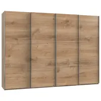 MID.YOU SKŘÍŇ S POSOUVACÍMI DVEŘMI, barvy dubu, 300/216,5/65 cm