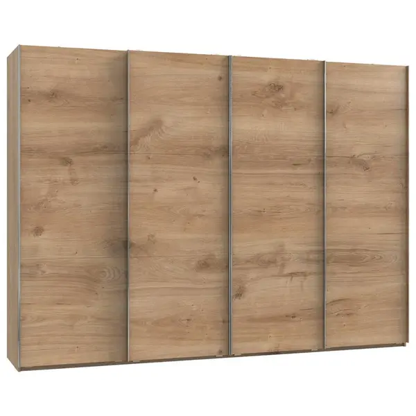 MID.YOU SKŘÍŇ S POSOUVACÍMI DVEŘMI, barvy dubu, 300/216,5/65 cm