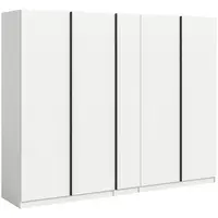 MID.YOU ŠATNÍ SKŘÍŇ S OTOČNÝMI DVEŘMI, bílá, 230/183/53 cm