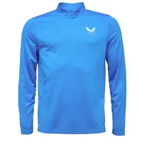 CASTORE AOP 1/4 ZIP LS TOP Pánske športové tričko, modrá, veľkosť