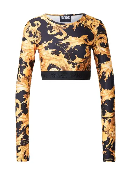 Versace Jeans Couture Tričko  zlatá / čierna